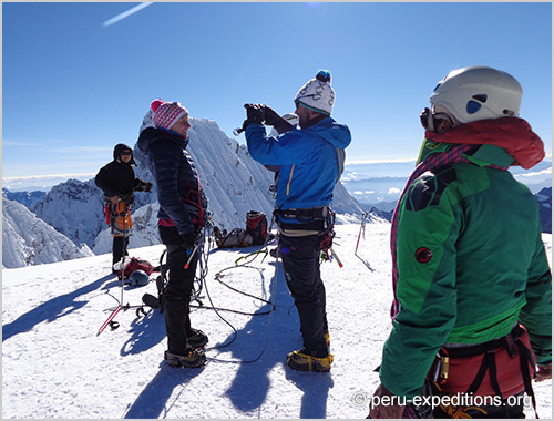 Climbing Nevado Pisco